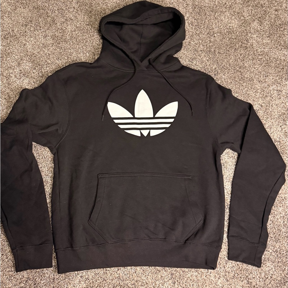NWT - Adidas Originals Black and White Trefoil Hoodie